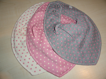 Preview: Dreiecktücher/Lätzchen bedruckt 3er Set