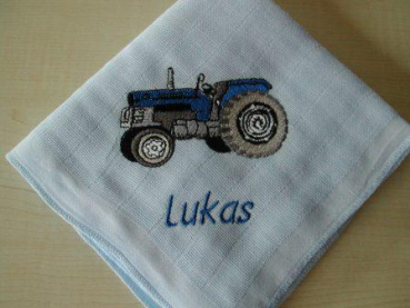 Nuscheli 80x80 bestickt