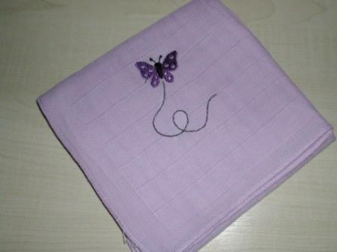 Nuscheli 60x60 Schmetterling m. Schweif