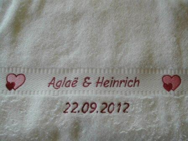 Frotte-Garnitur *HOCHZEIT*