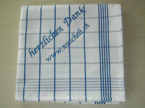 Küchentücher Halbleinen Schriftzug /Monogramm