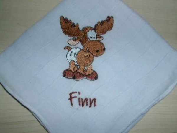 Nuscheli 80x80 bestickt