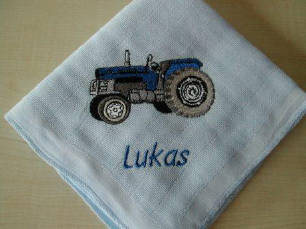 Nuscheli 80x80 bestickt