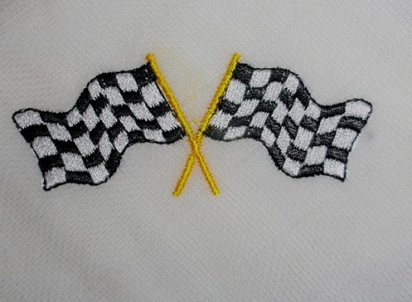 Motiv Renn-Flagge