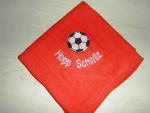 Nuscheli 60x60 Fussball/Schriftzug